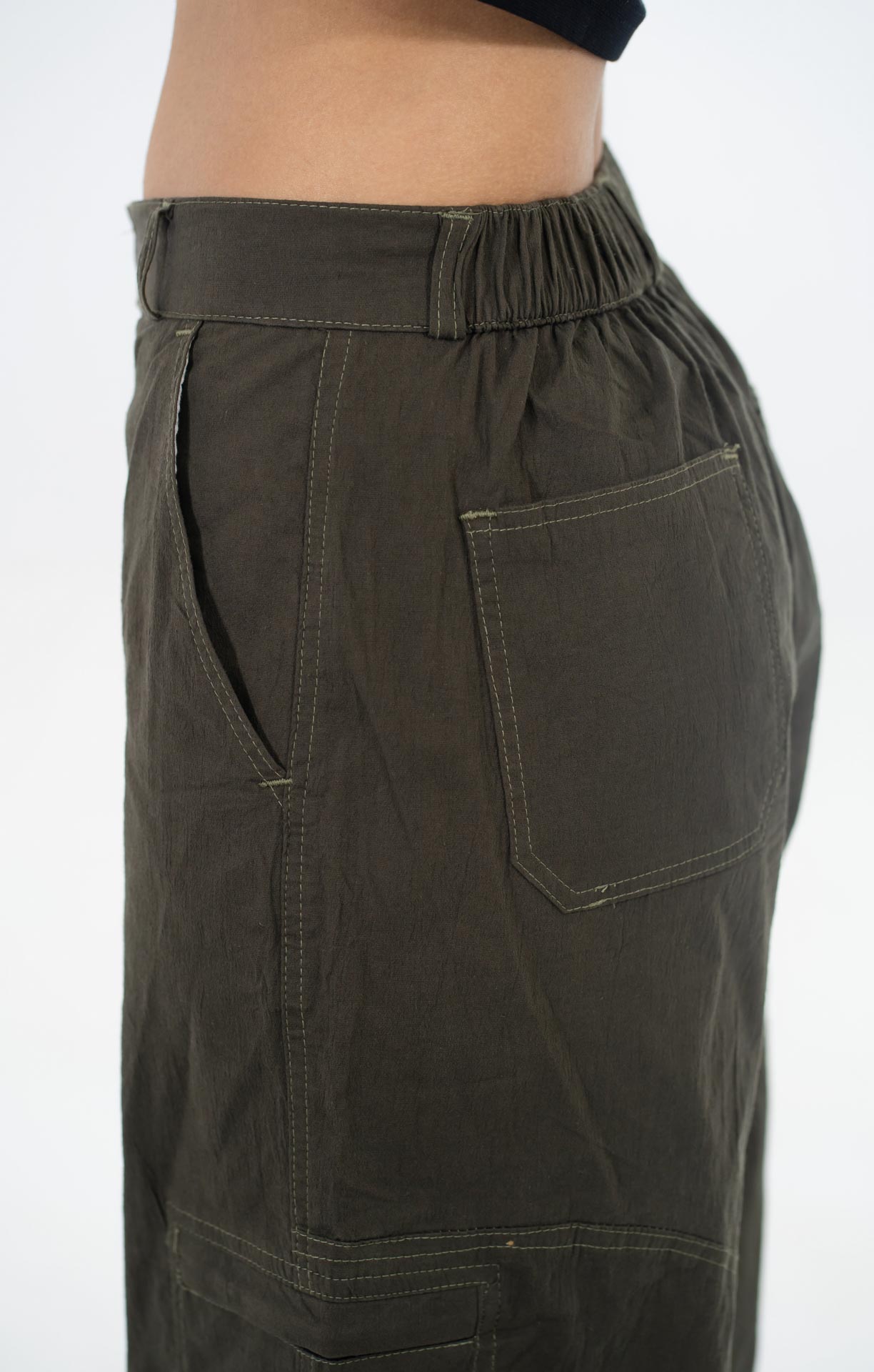 MODE Dark Olive Cargo Trouser